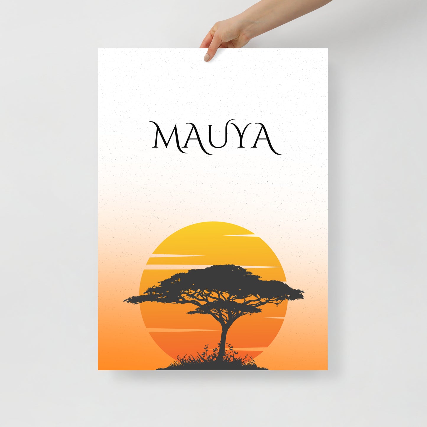 Mauya Wall Poster - Zimbabwean Welcome (Sun) (70 x 100 cm)