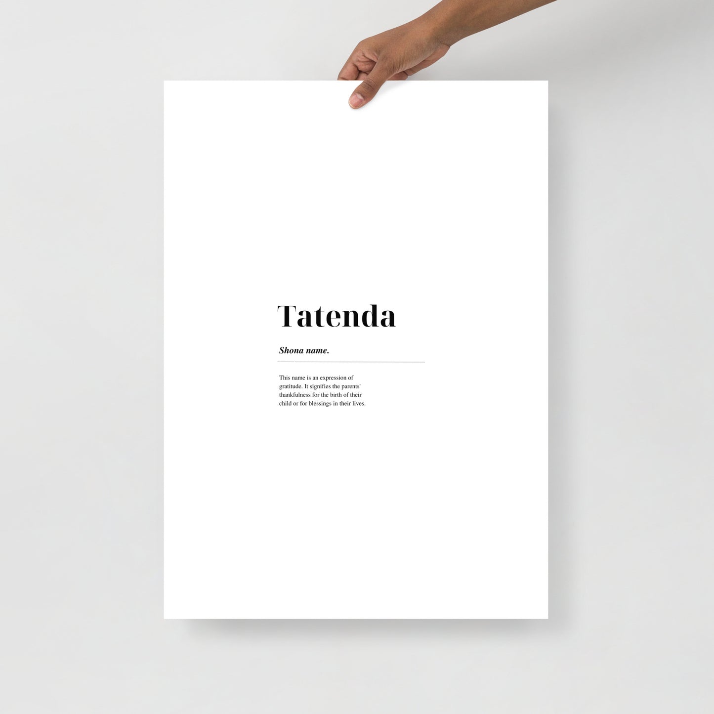 What’s in a Name? (50x70 cm)
