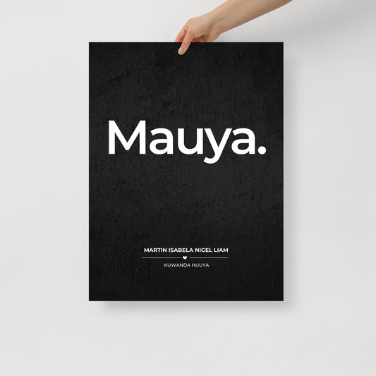 Mauya Wall Poster - Zimbabwean Welcome (50x70 cm)